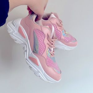 SheIn pink chunky gym shoes